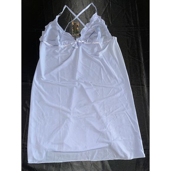 SEVEN TIL MIDNIGHT TRIANGLE CUP CHEMISE TEDDY LINGERIE SIZE 1X NEW - Picture 3 of 4